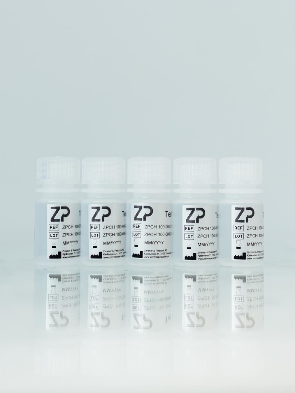 5 bottles for calibration solutions