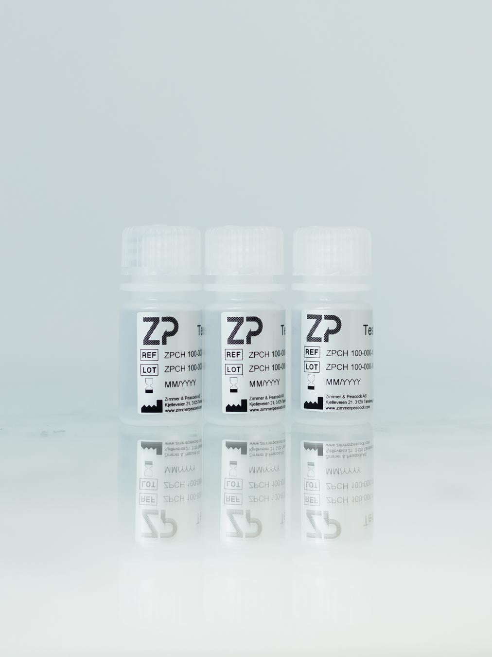 3 bottles for calibration solutions