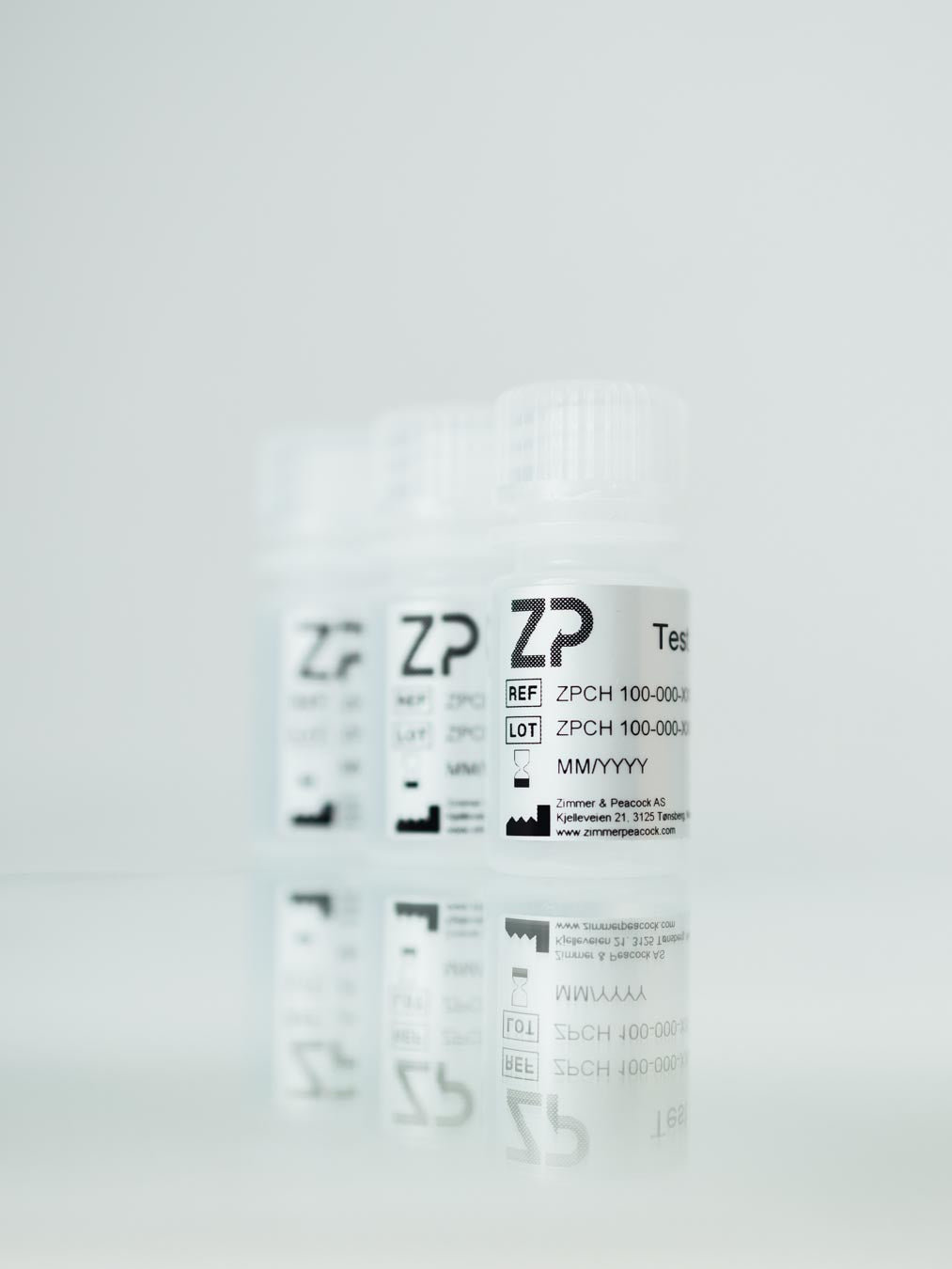 3 bottles for calibration solutions