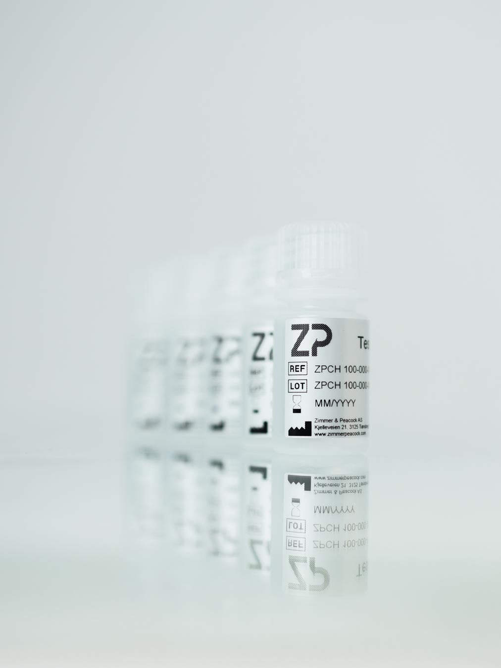 5 bottles for calibration solutions